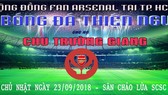 Băn rôn giải đấu thiện nguyện ủng hộ anh Chu Trường Giang ở TPHCM
