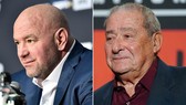 Ông bầu Bob Arum (phải) lớn tiếng chỉ trích ông bầu Dana Whtie