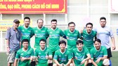 Đội bóng nam Báo Sài Gòn Giải Phóng tham dự Giải bóng đá Hội Nhà báo TPHCM 2020 (Ảnh Hoàng Vân)