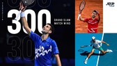 Với trận thắng thứ 300 ở Grand Slam, Djokovic vào tứ kết