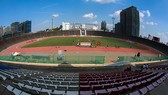 Quang cảnh sân Olympic Phnompenh (Campuchia). Ảnh: Dũng Phương