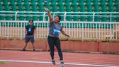 VĐV Ka Hoa (Ninh Thuận) phá kỷ lục quốc gia Việt Nam môn ném tạ. Ảnh: Dũng Phương