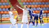 Niềm vui của Lâm Tới sau bàn mở tỷ số của trận đấu. Ảnh: ANH TRẦN