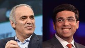Kasparov và Anand là 2 trong số những kỳ thủ tham gia giải đấu