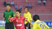 Hoàng Lâm khi còn khoác áo đội U21 Bình Định. Ảnh: Giang Lao