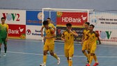 Quảng Nam bất ngờ thắng đậm 5-1 trước đội chủ nhà Sanna Khánh Hòa. Ảnh: Anh Trần.