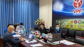Lãnh đạo VPF cùng Ban điều hành các giải bóng đá chuyên nghiệp trong kỳ họp gần đây. Ảnh: VPF