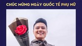 Nguyễn Quang Hải gởi lời chúc mừng ngày 8-3 trên trang fanpage của CLB Hà Nội