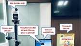 Mô hình sử dụng Thùng quét QRCode, camera quét QRCode và máy đo thân nhiệt kết nối, tích hợp vào 1 máy tính. Ảnh: Sở TT-TT TP Đà Nẵng
