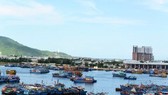 Một tàu cá bị chìm ở Âu thuyền Thọ Quang do không có người túc trực bơm nước