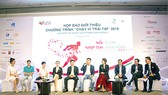 Ông Trương Quang Nhật - Phó Tổng Giám đốc Hòa Bình (thứ 2 bên phải) tham gia họp báo công bố chương trình