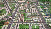 Phối cảnh dự án Golden Future City nằm ngay trung tâm đô thị - công nghiệp Bàu Bàng và hệ thống giao thông xung quanh