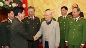 Tổng Bí thư, Chủ tịch nước Nguyễn Phú Trọng với các đại biểu dự hội nghị. Ảnh: TTXVN