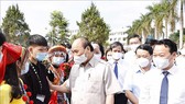 Chủ tịch nước dự khai giảng năm học mới tại Yên Bái. Ảnh: TTXVN