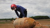 Quả bom đươc phát hiện thuộc loại 750LB M117 trọng lượng 334kg