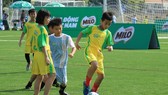 Học sinh tại TPHCM tham dự "Festival bóng đá học đường TPHCM" tổ chức vào giữa tháng 5. Ảnh: HFF