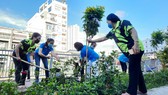 Quận 5 ra quân tổng vệ sinh, trồng cây mừng ngày thống nhất đất nước
