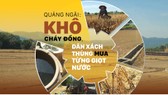 Quảng Ngãi: Khô cháy đồng, dân xách thùng mua từng giọt nước