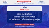 Livestream “Dân hỏi - Thành phố trả lời” chủ đề: “Công tác chuẩn bị cho học sinh đi học trở lại và những lưu ý về tình hình dịch bệnh“
