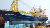 Tàu vỏ thép của ông Trần Văn Liên nằm bờ đã hơn hai năm do tranh chấp các bên liên quan