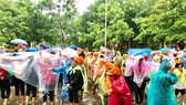 Học sinh Quảng Nam diễn tập ứng phó sóng thần