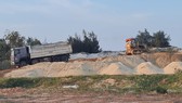 Khu vực tập kết cát sai phạm