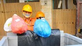 Thu gom rác thải phân loại tại nguồn ở quận 1. Ảnh: CAO THĂNG