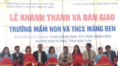 Cắt băng khánh thành và đưa vào sử dụng Trường Mầm non và THCS Măng Đen