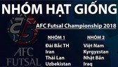 Việt Nam cùng với Nhật Bản vào nhóm hạt giống thứ 2