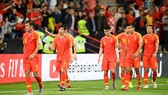 Cầu thủ Trung Quốc thất vọng sau trận thua thảm trước Iran. Ảnh: AFC