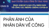 Trà Vinh: Người dân đóng góp ý kiến về phòng chống dịch Covid-19 bằng hình thức trực tuyến