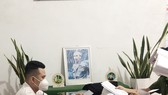 Đối tượng Nhơn tại cơ quan công an