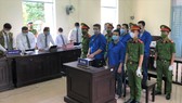Các bị cáo tại phiên tòa