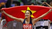 Lê Tú Chinh đã có chiến thắng rất đáng nhớ tại nội dung 100m nữ. Ảnh: DŨNG PHƯƠNG
