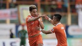Tấn Tài lập công, Topenland Bình Định giành 3 điểm trước Sài Gòn FC. Ảnh: DŨNG PHƯƠNG