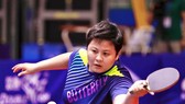 Tay vợt Mai Hoàng Mỹ Trang (TPHCM) giành chiến thắng ở nội dung nữ. Ảnh: NGUYỄN HÙNG