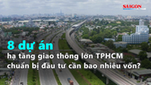 8 dự án hạ tầng giao thông lớn TPHCM chuẩn bị đầu tư cần bao nhiêu vốn?