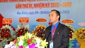 Anh Phạm Tuấn Tài phát biểu tại đại hội