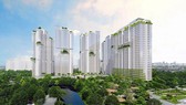 Phối cảnh dự án phức hợp của CLD tại TP HCM, dự kiến có hơn 1.100 căn hộ và shophouse cao cấp