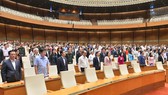 Quốc hội sáng 2-11 dưới sự chủ trì của Chủ tịch Quốc hội Nguyễn Thị Kim Ngân. Ảnh: QUANG PHÚC