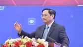 Thủ tướng Chính phủ Phạm Minh Chính phát biểu tại diễn đàn. Ảnh: VIẾT CHUNG