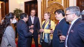 Thủ tướng Phạm Minh Chính dự buổi gặp các đối tác quốc tế đã hỗ trợ vaccine phòng Covid-19 cho Việt Nam. Ảnh: VIẾT CHUNG