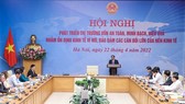 Thủ tướng Phạm Minh Chính chủ trì hội nghị. Ảnh: VIẾT CHUNG
