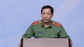 Thiếu tướng Lê Văn Tuyến, Thứ trưởng Bộ Công an phát biểu tại hội nghị