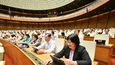 ĐBQH bấm nút thông qua Nghị quyết. Ảnh: VIẾT CHUNG