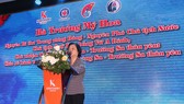 Bà Trương Mỹ Hoa, Phó Chủ tịch nước phát biểu tại buổi lễ.