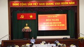 Quang cảnh hội nghị Ban chấp hành Đảng bộ Quận Tân Phú.