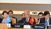 Thượng tướng Nguyễn Chí Vịnh phát biểu khai mạc hội thảo. Ảnh: YÊN BA