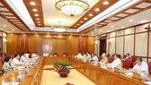 Tổng Bí thư Nguyễn Phú Trọng chủ trì cuộc họp của Bộ Chính trị. Ảnh: TTXVN
