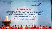 Bac Lieu authority, banks build schools, charity houses for poor people